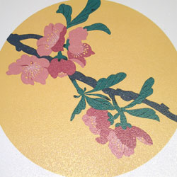 オリジナル写真陶板歩道用装飾陶板加賀の千代女