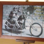 オリジナル写真陶板ハーレー