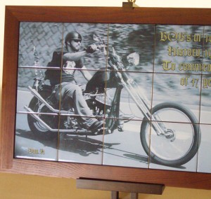 写真陶板制作例～ハーレーダビッドソン