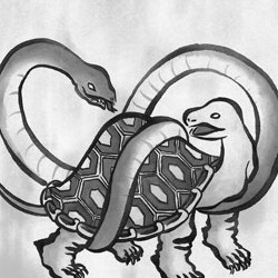 写真陶板制作例~玄武 写真陶板制作例~玄武