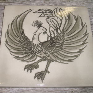 写真陶板制作例～朱雀