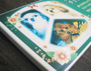 写真陶板制作例～ペット写真