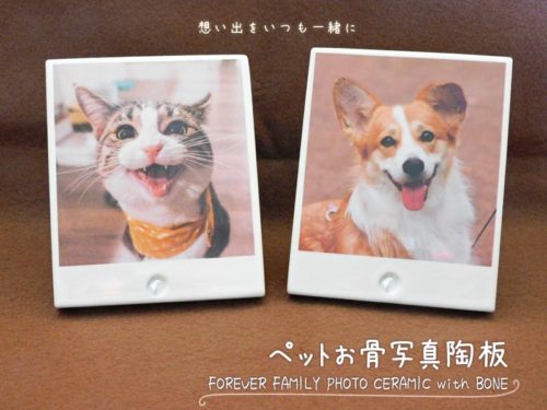 ペットお骨写真陶板