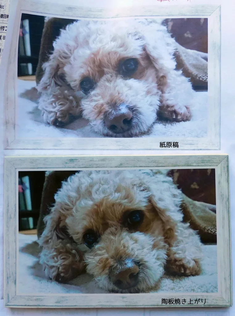 写真陶板(フォトセラミック)は陶磁器だからこそ、半永久的に色褪せしま