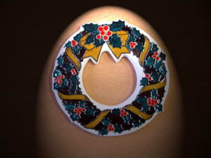 九谷焼クリスマスリース